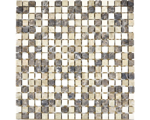 Natursteinmosaik MOS 15/95 30,5x30,5 cm beige/braun-0