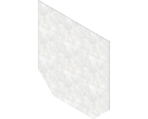 Hauraton Faserfix KS 150 Stirnwand geschlossen verzinkt Typ 01 210 mm x 220 mm Dekorplatte mit Marmoroptik