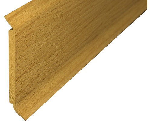 Prinz Kernsockelleiste Hartschaum Eiche hell 60x2500 mm Sockelleiste aus Holz