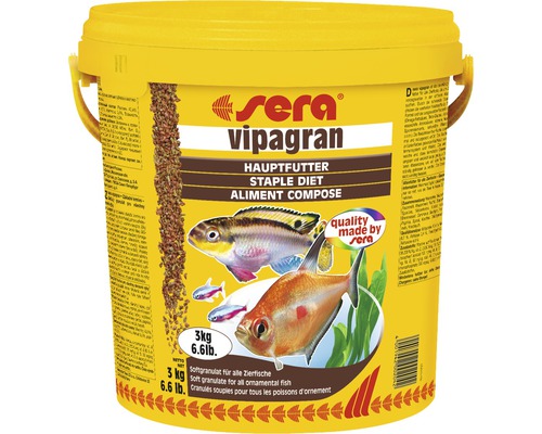 Granulatfutter sera Vipagran Granules 10 L (3,6 kg), Hauptfutter Granulatfutter sera Vipagran Granules 10 L (3,6 kg), Hauptfutter