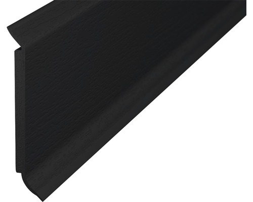 Prinz Kernsockelleiste Hartschaum schwarz 60x2500 mm Sockelleiste aus Holz