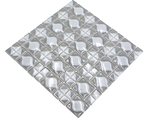 Mosaikfliese aus Glas, quadratisches Format