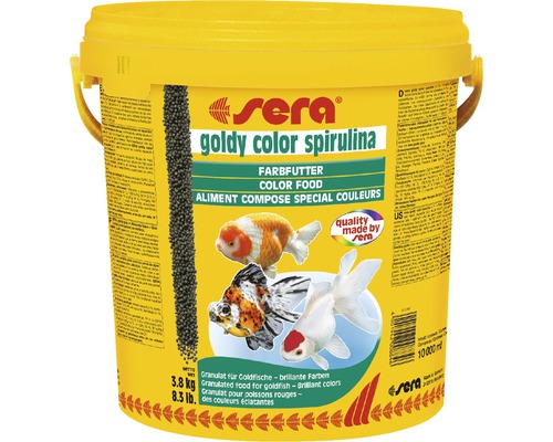 Goldfischfutter sera Goldy Color 10 L (3,8 kg), Teichfischfutter, Farbfutter Goldfischfutter sera Goldy Color 10 L (3,8 kg), Teichfischfutter, Farbfutter