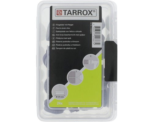 Tarrox Filzgleiter mit Nagel, 24er-Pack