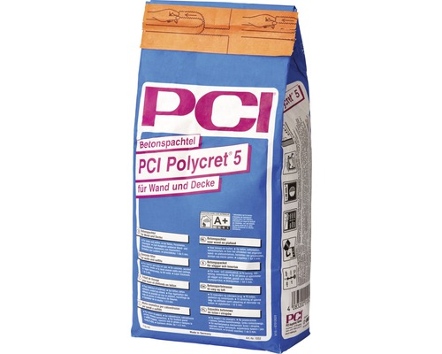 PCI Polycret® 5 Betonspachtel für Wand und Decke 5 kg PCI Polycleret 5 Betonglätter für Wände und Decken