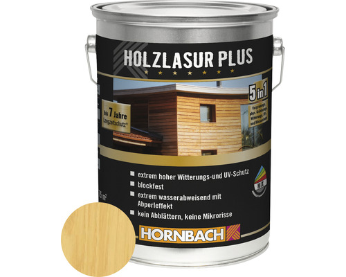 HORNBACH Holzlasur Plus farblos 5 l-0