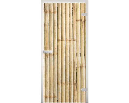 Glastür mit Bambusdekor für Innenausbau