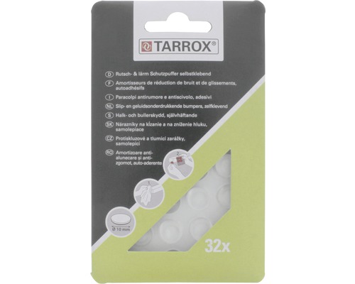 Tarrox Schutzpuffer 10x3,1 mm rund transparent 32 Stück