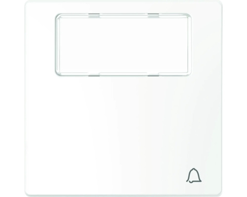 Merten MEG3365-6035 Wippe mit Symbol Klingel + Beschriftungsfeld D-Life lotosweiß Weißer Klingeltaster mit Beschriftungsfeld und Klingelsymbol