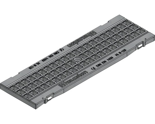 Hauraton Faserfix KS 100 / Recyfix 100 Gitterrost MW 15/25 mit horizontaler Schubsicherung 500 mm x 149 mm x 20 mm Hauraton Faserfix KS 100 / Recyfix 100 Gitterrost MW 15/25 mit horizontaler Schubsicherung 500 mm x 149 mm x 20 mm