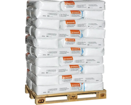 Palette mit Säcken Fermacell Ausgleichsschüttung 50 Liter