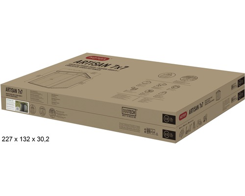 Verpackung Gartenhaus Artisan 7x7