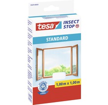 Fliegengitter für Fenster tesa Insect Stop Standard ohne Bohren weiss 100x100 cm-thumb-0