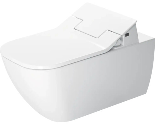 DURAVIT Tiefspül-WC Happy D.2 für SensoWash® rimless verlängerte Ausführung weiß wandhängend mit WonderGliss 25505900001 ohne Dusch-WC-Sitz