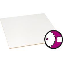 Dünn-MDF Platte einseitig weiß 2440x1220x3 mm (Zuschnitt online reservierbar)-thumb-0