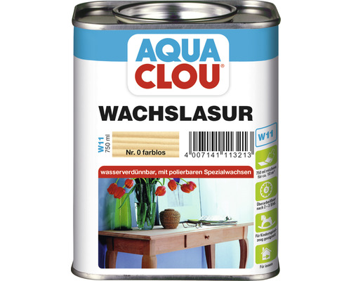 AquaClou Wachslasur W 11 farblos 750 ml