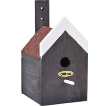 Vogelhaus aus Holz mit Montagepfosten und Dobar Logo