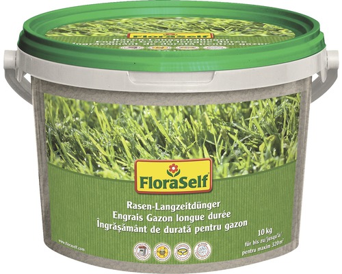 Rasen-Langzeitdünger FloraSelf 10 kg 320 m²