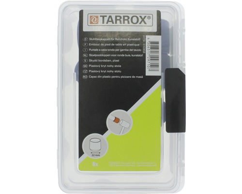 Kunststoff Stuhlbeinkappen für Rundrohre, 22 mm, 8 Stück