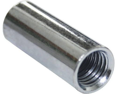 Verbindungsmuttern rund M5x20 mm galv. verzinkt, 100 Stück