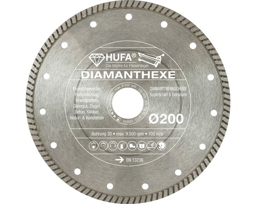 Diamanttrennscheibe Hufa Ø 200 x 30/25,4 mm