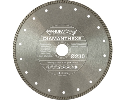 Diamanttrennscheibe Hufa Ø 230 x 30/25,4 mm