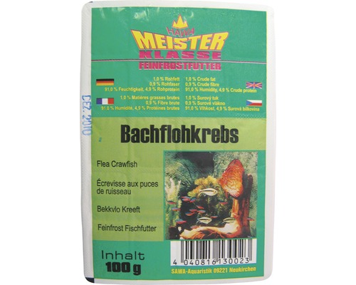 Bachflohkrebse Fischfutter, 100 Gramm
