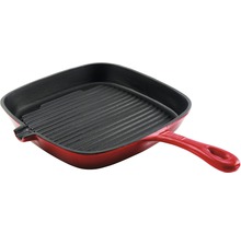 Quadratische Grillpfanne aus Gusseisen