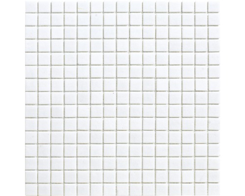 Glasmosaik A 11 weiß 30,5x32,7 cm Glasmosaik A 11 weiß 30,5x32,7 cm