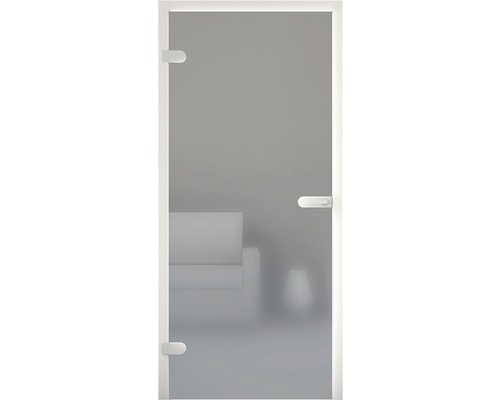 Glastür mit satiniertem Glas und Griff