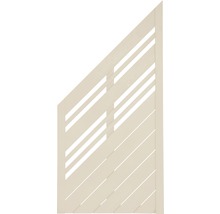 Sichtschutzelement mit diagonalen Lamellen für den Garten