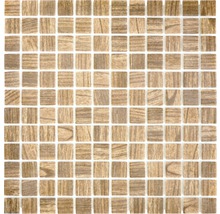 Mosaikfliese mit Holzoptik für Wand und Boden