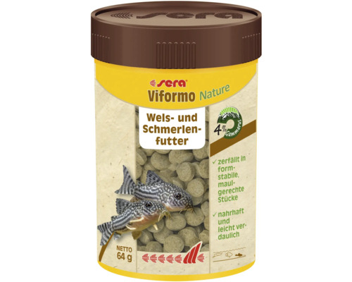 Futtertabletten sera Viformo Pleco Tabs 100 ml (64 g), Wels- und Schmerlenfutter Futtertabletten sera Viformo Pleco Tabs 100 ml (64 g), Wels- und Schmerlenfutter