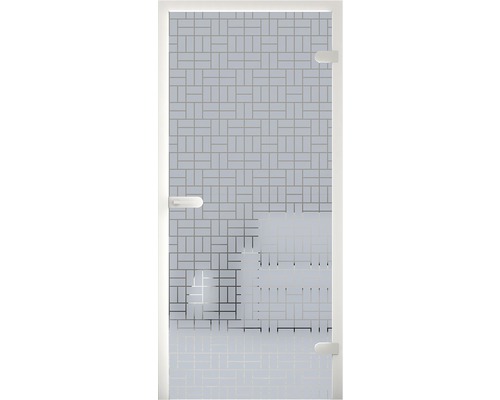 Glastür mit Muster für den Innenbereich