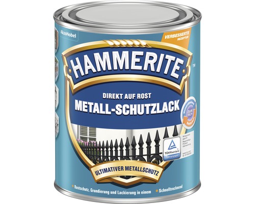 Hammerite Metallschutzlack Dose für direkten Auftrag auf Rost