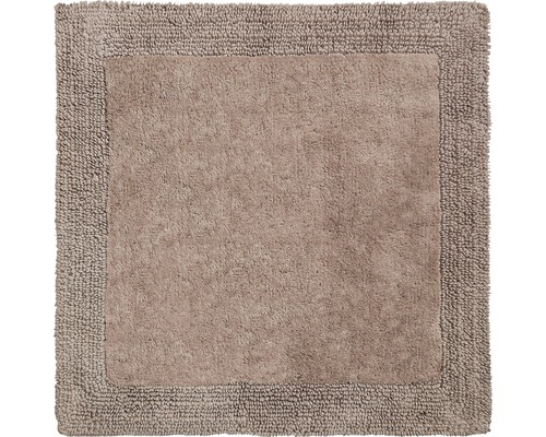 WC-Vorleger Badteppich Grund Luxor 60 x 60 cm taupe