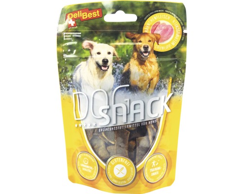 Delibest Hundesnack Fleischstreifen Hähnchen, 50 g DeliBest Dog Snack Ergänzungsfuttermittel für Hunde, glutenfrei
