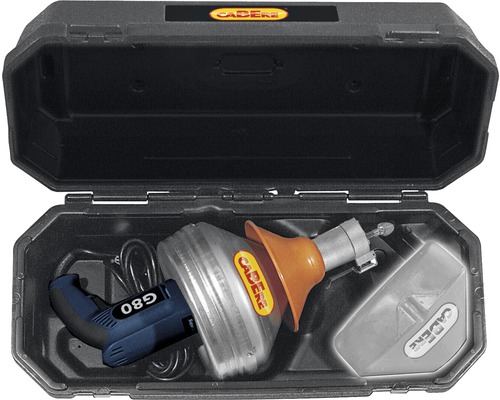 Abflussreinigungsgerät im Transportkoffer