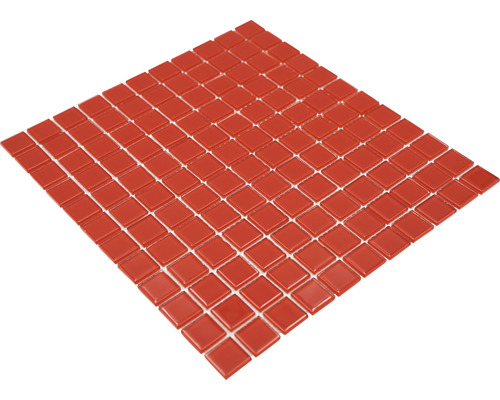 Quadratische Mosaikfliesen aus Glas