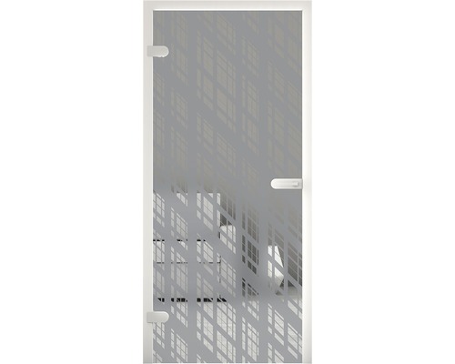 Duschtür aus Glas mit Struktur