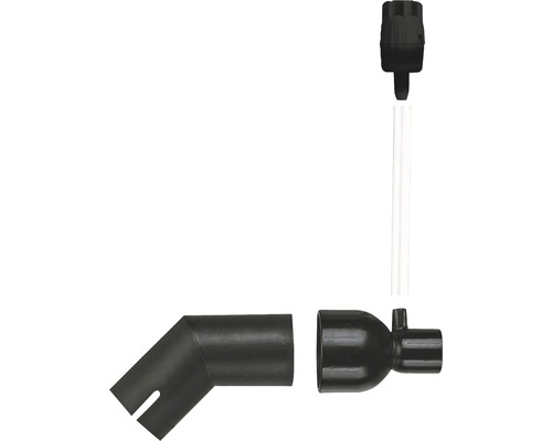 Zubehörset für Teichpumpen bestehend aus Schlauchanschluss, Winkel, T-Stück und Steigrohr.