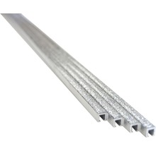 Mehrere silberfarbene Führungsschienen aus Aluminium