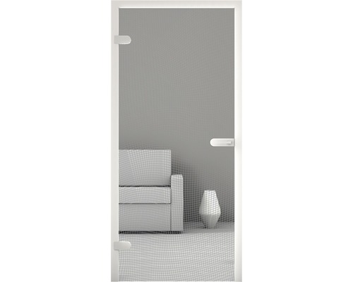 Fliegengittertür mit Insektenschutzgitter vor Wohnzimmer