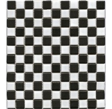 Quadratische Mosaikfliese in Schachbrettmuster