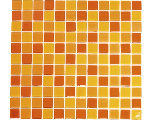 Glasmosaik CM 4523 mix rot/orange/gelb 30,2x32,7 cm