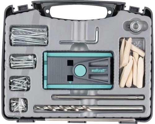 WOLFCRAFT Bohrhilfe für verdeckte Holzverschraubung Torx, 55 Teile WOLFCRAFT Bohrhilfe für verdeckte Holzverschraubung Torx, 55 Teile