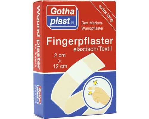 Fingerpflaster Gothaplast 2 cm x 12 cm, 10 St. Fingerpflaster Gothaplast 2 cm x 12 cm, 10 St.