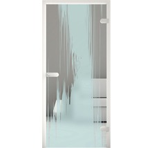 Glastür mit satiniertem Design für den Innenbereich