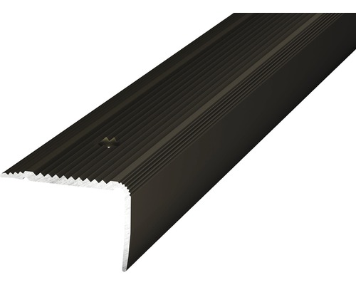 Treppenkantenprofil Alu bronze gelocht 30 x 20 x 2500 mm-0