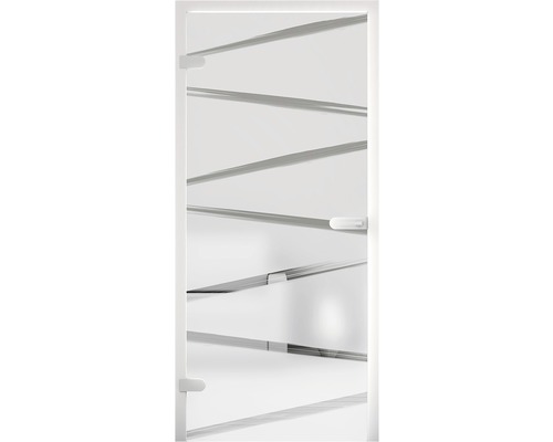 Glastür mit horizontalen Streifen für Inneneinrichtung